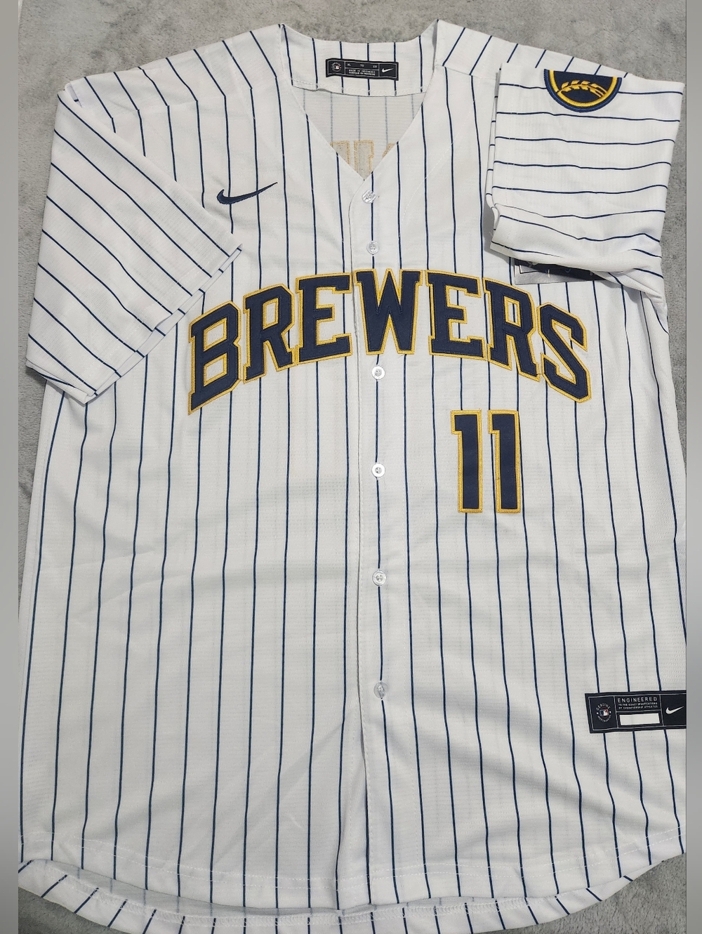 J. Chourio Brewers Jersey